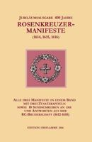 Jubilaumsausgabe 400 Jahre Rosenkreuzer-Manifeste (1614, 1615, 1616) 395242627X Book Cover