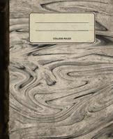 Old Looking Notebook Journal No. 1: Antique Vintage Design Marble Composition Book Cover 7.5 x 9.25 College Ruled, 120 Pages 172630129X Book Cover