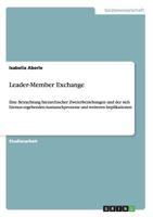 Leader-Member Exchange 3640531450 Book Cover