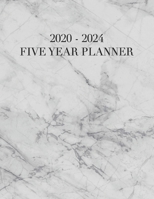 2020 - 2024 5 Year Planner: Marble 60 Months Calendar and Organizer, Monthly Planner with Holidays. Plan and schedule your next five years. 1695568230 Book Cover