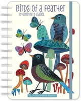 Geninne Zlatkis 2022-2023 Weekly Planner: Birds of a Feather | On-the-Go 17-Month Calendar (Aug 2022 - Dec 2023) | Compact 5" x 7" | Flexible Cover, Wire-O Binding, Elastic Closure, Inner Pocket 1631369121 Book Cover