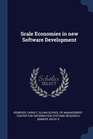 Scale Economies in new Software Development 1377067998 Book Cover