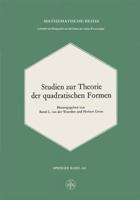 Studien Zur Theorie Der Quadratischen Formen 3034869266 Book Cover