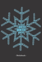 Winter: Notizblock - Notizbuch - DIN A5, 120 Seiten - Liniert, Lined, Linien - Notizen, Termine, Planer, Tagebuch, Organisation - Wortwolke Geschenk 169524995X Book Cover