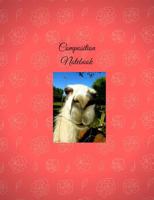 Composition Notebook: 7.44x9.69 inch 100 page college ruled Paperback writing pad with funny Alpaca design 1724825135 Book Cover