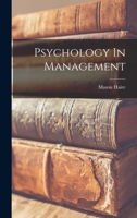Psychology in management 1016864299 Book Cover