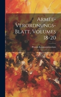 Armee-Verordnungs-Blatt, Volumes 18-20 1022543946 Book Cover