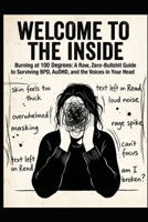 WELCOME TO THE INSIDE: Burning at 100 Degrees: A Raw, Zero-Bullshit Guide to Surviving BPD, AuDHD, and the Voices in Your Head. B0H5CKVVVQ Book Cover