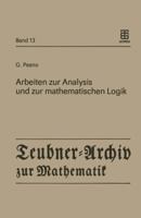 Arbeiten Zur Analysis Und Zur Mathematischen Logik 3211958460 Book Cover