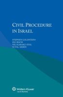 Civil Procedure in Israel 904115163X Book Cover