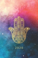 2020: ENE - DIC Planificador Semanal 1 Semana en 2 P�ginas Agenda Semana Vista Calendario Organizador Anual A5 Planner Hamsa Hand 1676298770 Book Cover