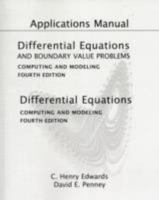 Applications Manual for Differential Equations and Boundary Value Problems: Computing and Modeling 0136006795 Book Cover