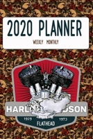 2020 Planner Weekly Monthly: Harley Davidson Flathead Motorcycle Engine (Jan 1, 2020 to Dec 31, 2020) 1679229990 Book Cover
