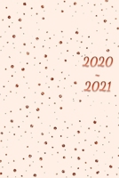 2020 - 2021: Planner/Organizer with Monthly & Weekly Views, includes Vision Pages and Motivational Quotes (Peach Copper Confetti) 170581221X Book Cover