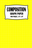 Composition Graph Paper Notebook: Yellow Cover 100 pages 6 x 9 inch 1671359003 Book Cover