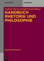 Handbuch Rhetorik Und Philosophie 3110318091 Book Cover
