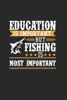 Education Is Important But Fishing Is Most Important: Great Calendar For Every Angler Or Fisherman. Ideal For Entering Your Fishing Dates. 1654729167 Book Cover