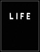 Life: Black and white Decorative Book | Perfect for Coffee Tables, End Tables, Bookshelves, Interior Design & Home Staging Add Bookish Style to Your Home| Life 1700449613 Book Cover