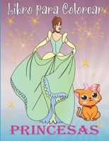 Libro para Colorear Princesas: Maravilloso Cuaderno Para Colorear Princesas Para Niñas y Niños . B0972DGCVV Book Cover