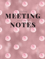My Boring Meeting Survival Guide and Notes: 8.5x11 Meeting Notebook and Puzzle Book 108620316X Book Cover