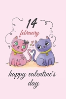 14 february: valentien's day, funny gift for girlfriend, daughter, kids,6 x 9,120 pages, blank lined: happy saint valentien's day, best gift, 14 february, funny gift 1654865710 Book Cover