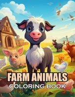Farm Animals Coloring Book for Kids: 100+ Coloring Pages for Adults and Teens B0CVFFHRRX Book Cover
