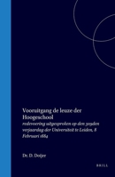 Vooruitgang, de leuze der Hoogeschool: redevoering uitgesproken op den 309den verjaardag der Universiteit te Leiden, 8 Februari 1884 (Dutch Edition) 9004558756 Book Cover