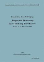 Bericht Uber Die Arbeitstagung Fragen Der Entstehung Und Verhutung Der Silikose: Bochum, Am 8. 10. November 1934 3662314584 Book Cover