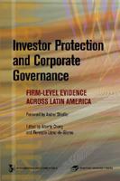 Investor Protection and Corporate Governance (Latin American Development Forum) 0804700079 Book Cover