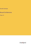 Recueil De Memoires: Tome 14 (French Edition) 338273222X Book Cover