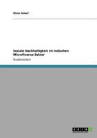 Soziale Nachhaltigkeit im indischen Microfinance Sektor 3640797094 Book Cover