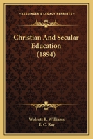 Christian and Secular Education 110408225X Book Cover