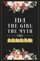 Ida The Girl The Myth The Legend: Lined Notebook / Journal Gift, 120 Pages, 6x9, Matte Finish, Soft Cover 1674451199 Book Cover