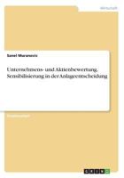 Unternehmens- und Aktienbewertung. Sensibilisierung in der Anlageentscheidung 3668312575 Book Cover