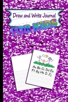 Draw and Write Journal for Kids: Purple Glitter K-2 Primary Composition Notebook with Picture Space l Drawing Space l 6x9 l Primary Story Journal Dotted Midline and Picture Space 1698932340 Book Cover