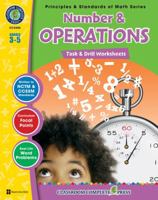 Number & Operations: Task & Drill Sheets, Grades 3-5 1553195396 Book Cover