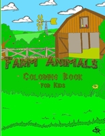 Farm Animals Coloring Book for Kids - SK -: SK Coloring Book B092P6ZR2P Book Cover