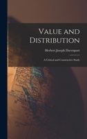 Value and Distribution: A Critical and Constructive Study 1017395705 Book Cover