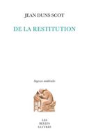 de la Restitution: La Pensee Juridico-Politique Et Juridico-Economique de Duns Scot 2251454276 Book Cover