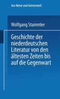 Geschichte Der Niederdeutschen Literatur Von Den Altesten Zeiten Bis Auf Die Gegenwart 3663154041 Book Cover