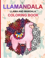 Llamandala: Llama and Mandala Coloring Book B08GLR2HQ5 Book Cover