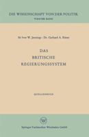 Das Britische Regierungssystem 3663196763 Book Cover