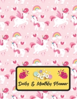 2020 Daily And Monthly Planner: Jan 1, 2020 to Dec 31, 2020 Weekly Daily & Monthly Planner + Calendar Views with Unicorn Pattern Great Planner Gift For Unicorn Lover 1651109419 Book Cover