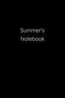 Summer's Notebook: Notebook / Journal / Diary - 6 x 9 inches (15,24 x 22,86 cm), 150 pages. 169231632X Book Cover