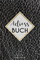 Adressbuch Leder schwarz: Kontaktbuch zum eintragen von Adressen und Telefonnummern Telefonbuch a5 imitative Lederoptik 1696964970 Book Cover