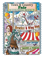 Town & Country Fair Coloring Book B08LG792SN Book Cover