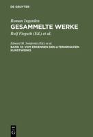 Vom Erkennen Des Literarischen Kunstwerks 3484641134 Book Cover