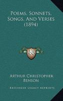 Poems, Sonnets, Songs, And Verses 1165665697 Book Cover