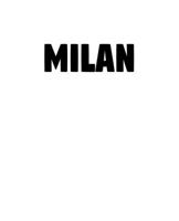 Milan: A Home Design decorative book for coffee tables, shelves, end tables, and interior design styling - Housewarming Gift Decorum - stack decor books together to create a custom look to any room in 1655251910 Book Cover