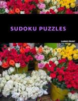 Sudoku Puzzles Large Print: Easy, Medium and Hard Sudoku Puzzle Book. One puzzle per page with room to work. 1072137313 Book Cover